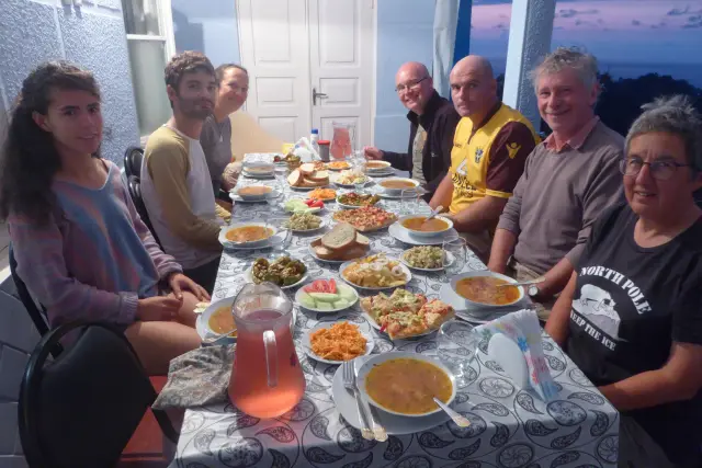 Behind-the-scenes photo from the 2018 Batumi Raptor Count autumn season