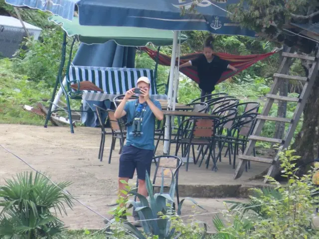 Behind-the-scenes photo from the 2023 Batumi Raptor Count autumn season